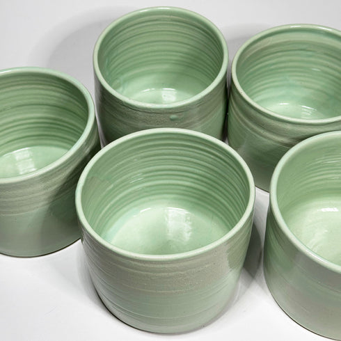 Large Mint Green Handmade Ceramic Plant Pot